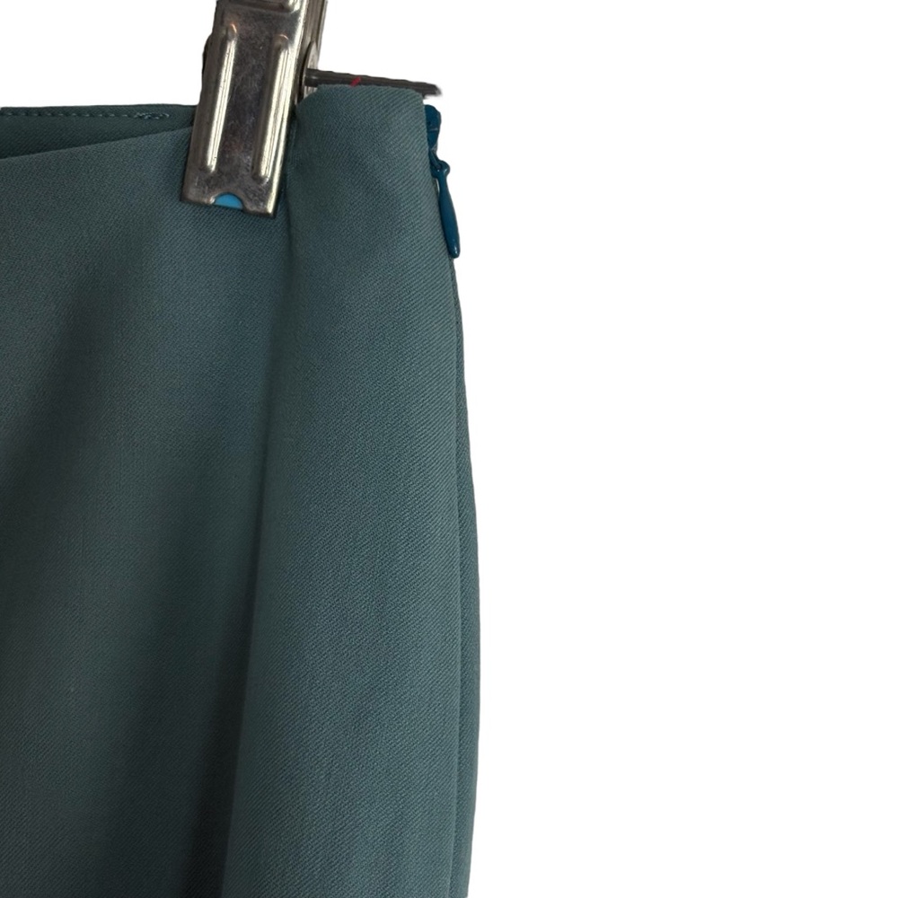 PIAZZA SEMPOINE Audrey Tapered Trousers in Teal Green Size 10 Tall — DESIGNER!!! - Picture 6 of 9